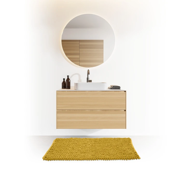 Tapis de bain tressé épais