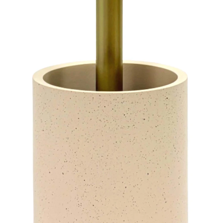 Toiletborstel met houder van polyresin