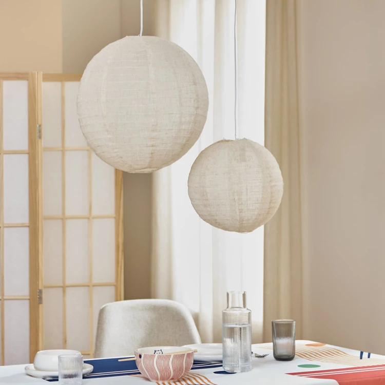 Lanterne japonaise en lin