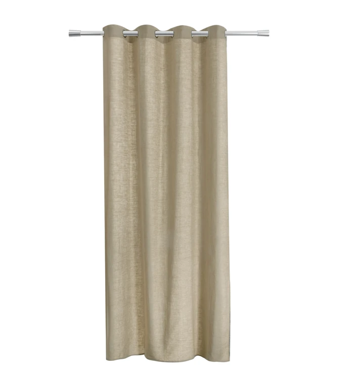 Cortina de lino con ojales