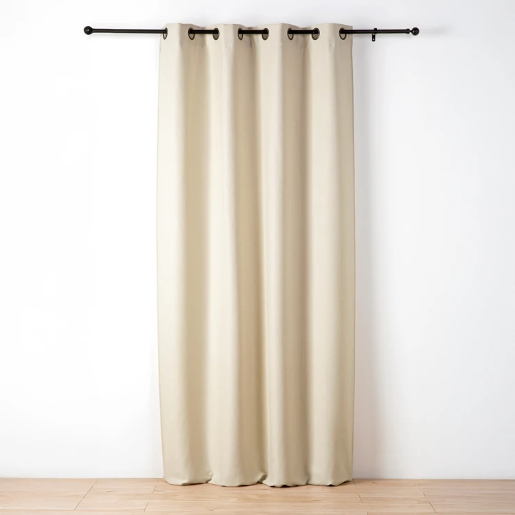 Rideau uni texturé effet bouclé