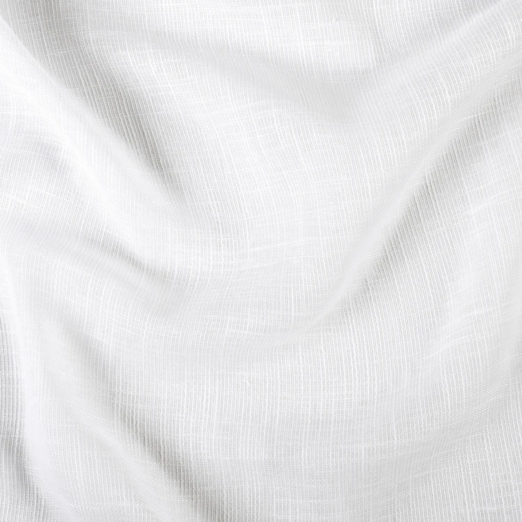 Tissu voile poly-lin à relief flammé