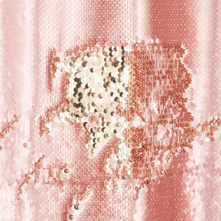 Rideau réversible à sequins en polylin