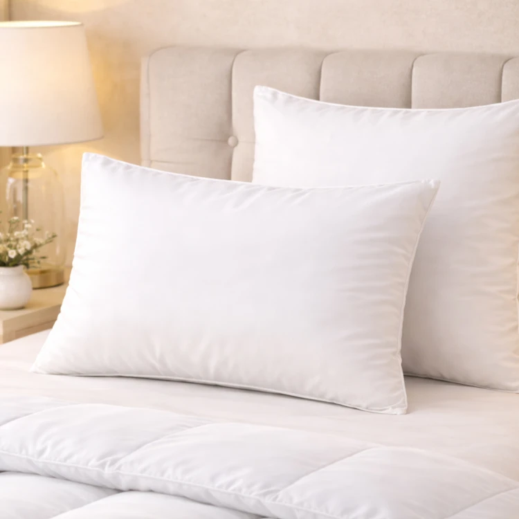 Oreiller respirant en microfibre avec traitement aloe vera