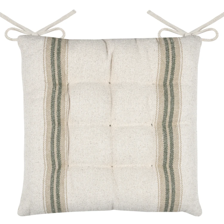 Galette de chaise à effet tapissier d'antan