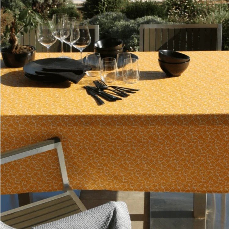 Nappe rectangulaire plastifiée 100% coton