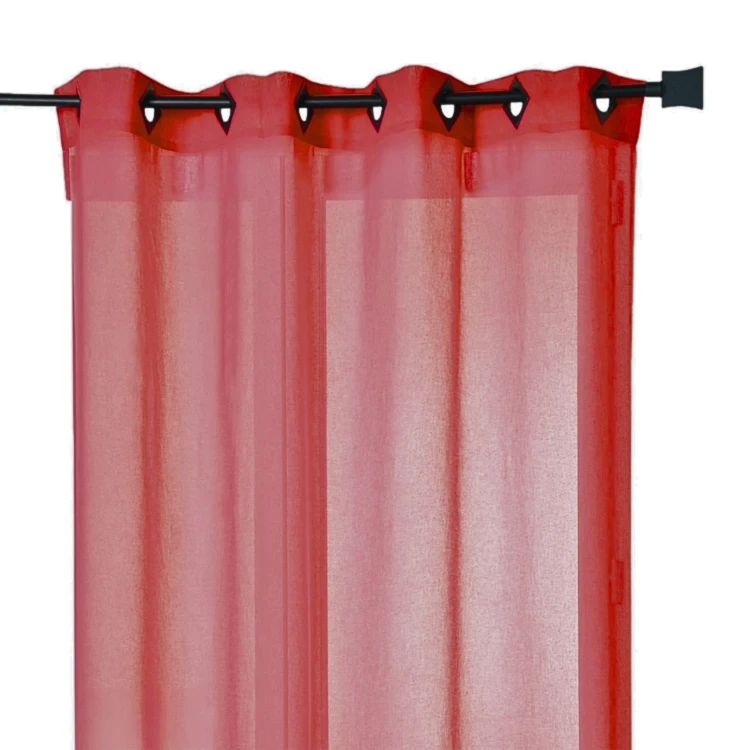 Voilage rose grande largeur