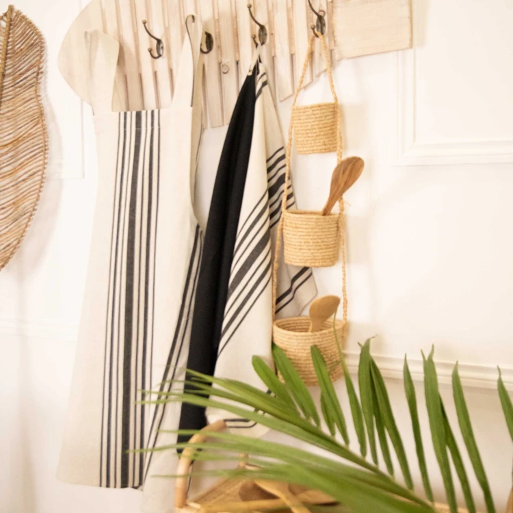 Torchon de cuisine polylin à rayures