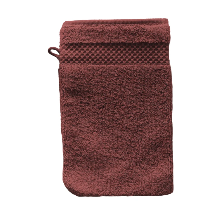 Set de 4 gants de toilette en coton Mirmande