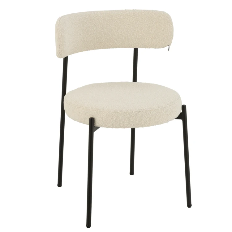 Silla de salón con efecto borreguito