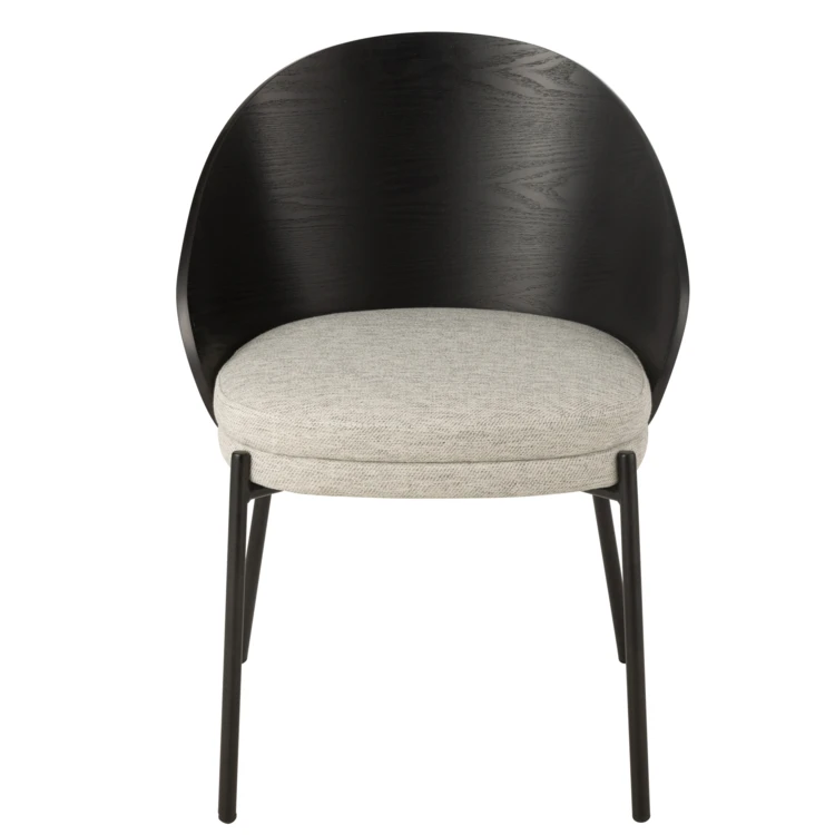 Silla de diseño en madera y metal