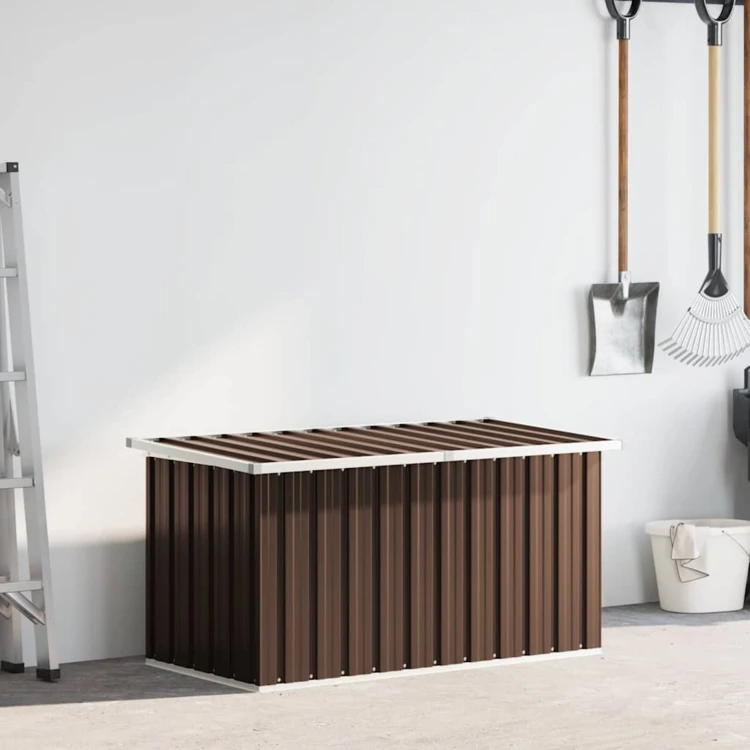 Coffre de rangement de jardin en acier galvanisé