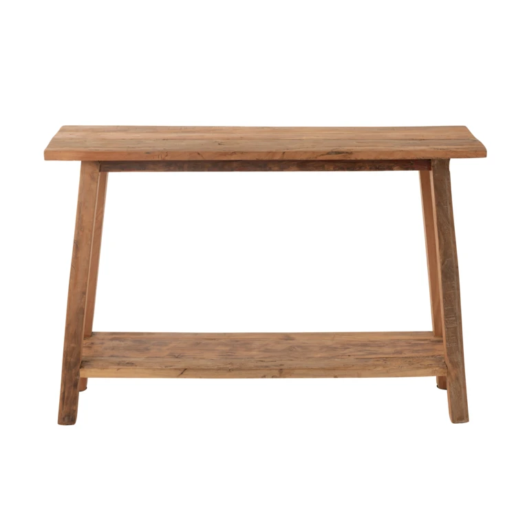 Konsole aus recyceltem Holz