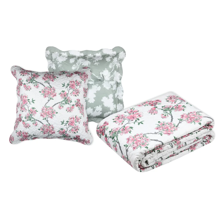 Cubrecamas y fundas de almohada de estilo primaveral