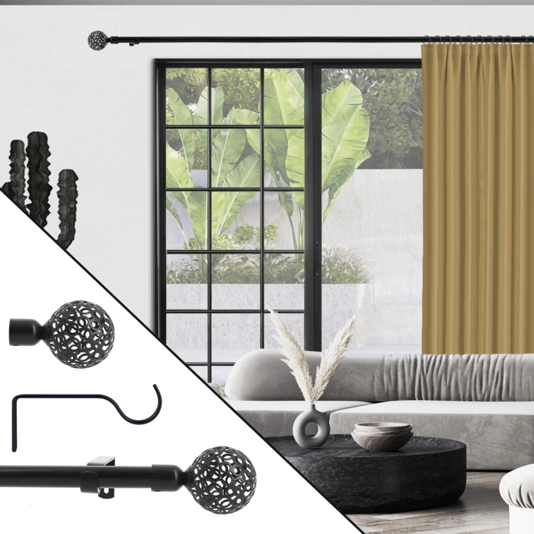 Kit de barra extensible de metal con extremos esféricos  D19/16 mm