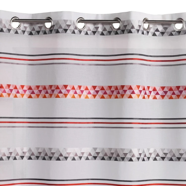 Voilage Jacquard en étamine géométrique