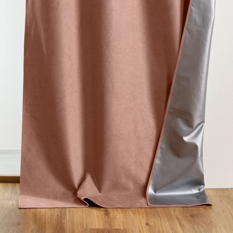 Cortina térmica 100% opaca con ojales y reflector de calor