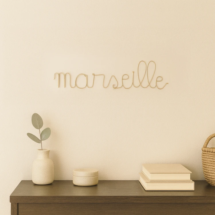 Mot fil de laiton "MARSEILLE"