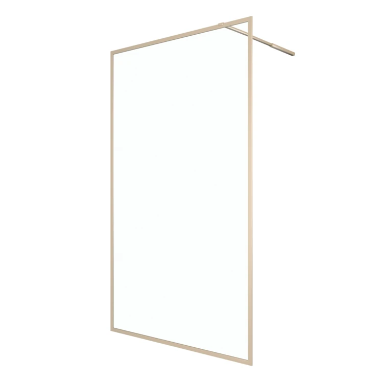 Paroi de douche à l'italienne fixe en verre trempé