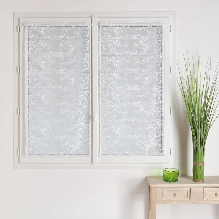 Modularer Netzvorhang 100% Polyester mit Blättermuster