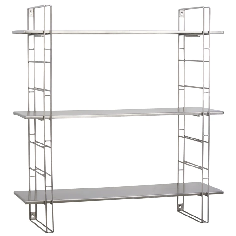 Étagère murale en fer à 3 tablettes réglables