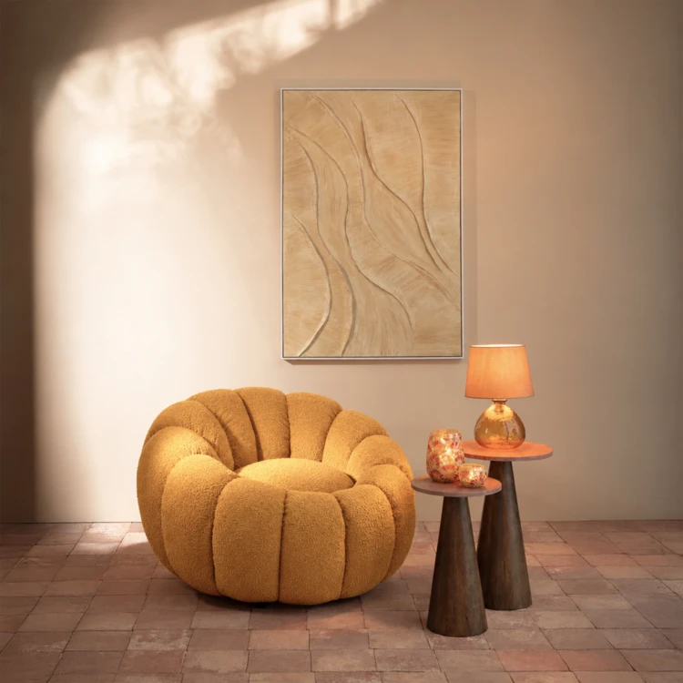 Fauteuil fleur en mousse