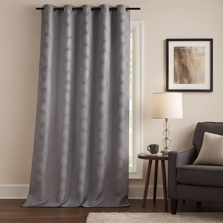 Rideau jacquard print Cercle Design