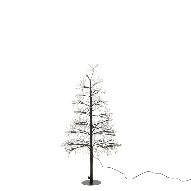 ARBRE LED LUMIÈRES BLANC CHAUD FER NOIR EXTRA LARGE