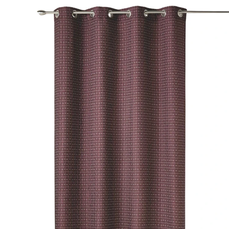 Cortina gruesa en Jacquard Lisa con Relieves