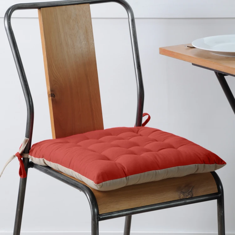 Galette de chaise bicolore