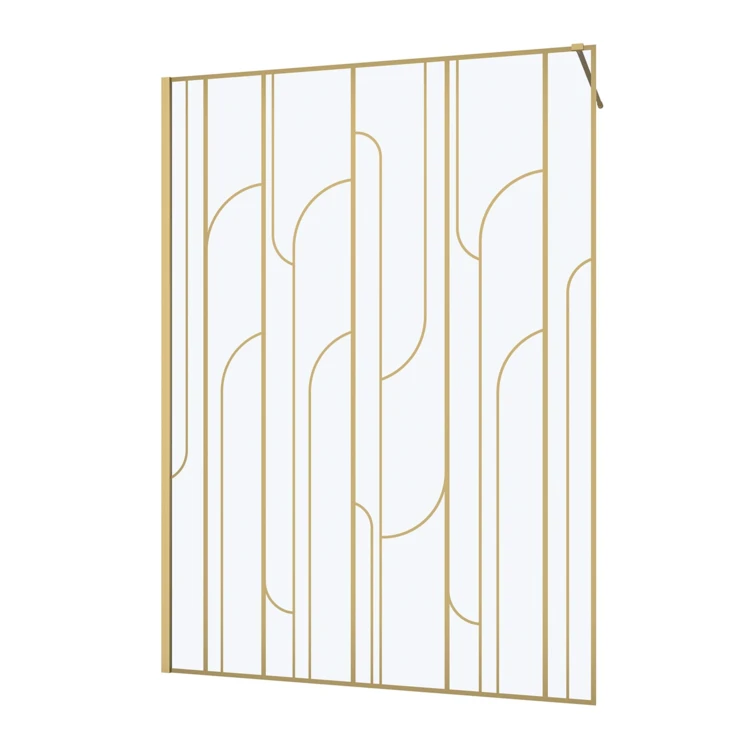 Paroi de douche à l’italienne en verre trempé 6 mm Art déco