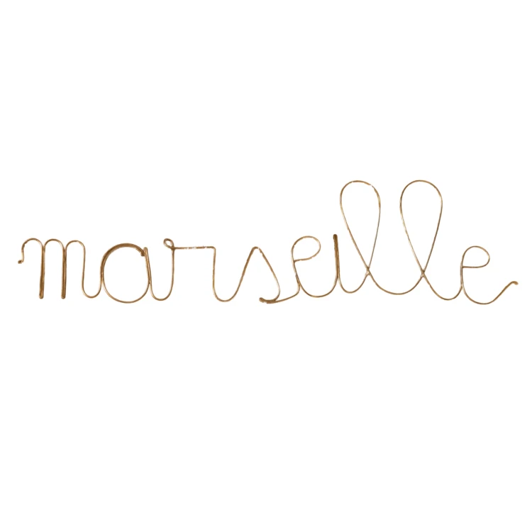 Mot fil de laiton "MARSEILLE"