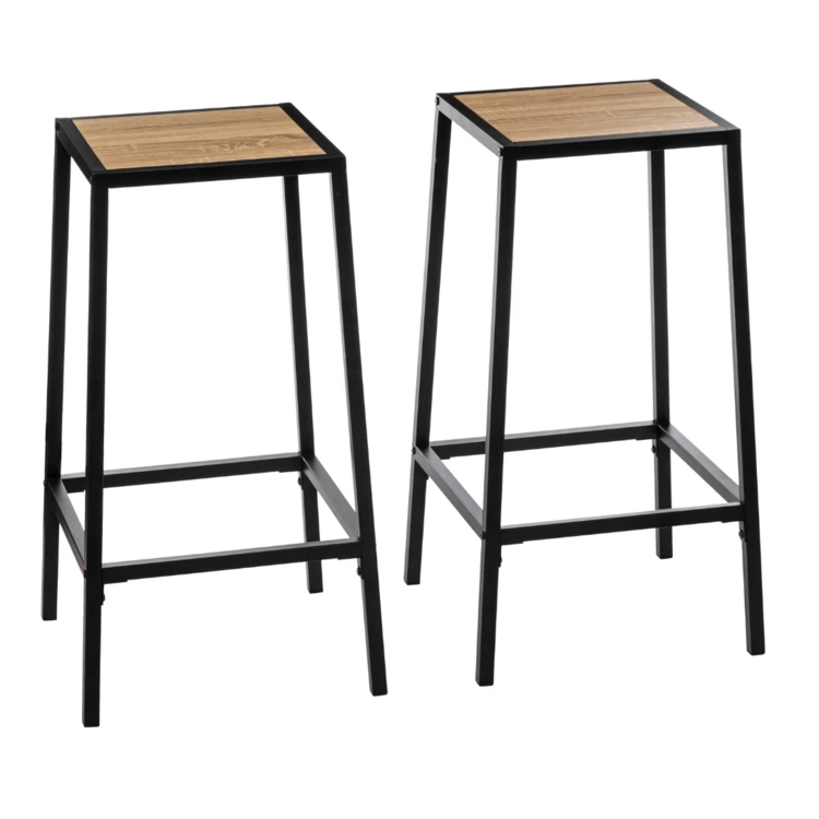 Lot de 2 tabourets de bar