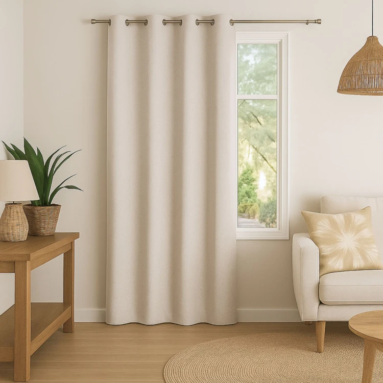 Rideau 100% occultant effet chiné