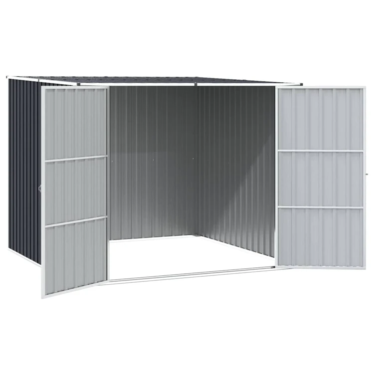 Abri de jardin en acier galvanisé avec double porte