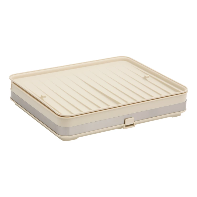 Egouttoir à vaisselle extensible avec porte-couverts