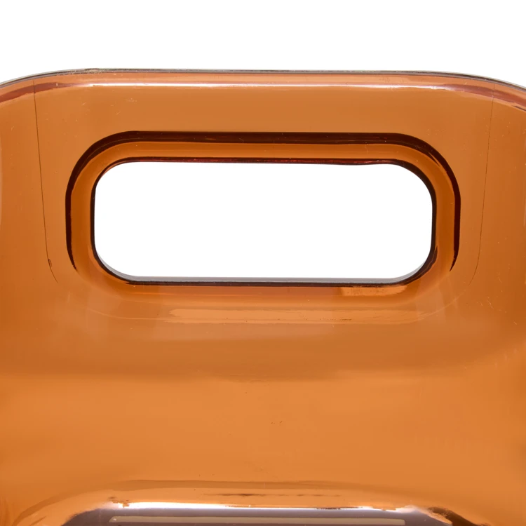 Boîte de rangement ambre et couvercle bois