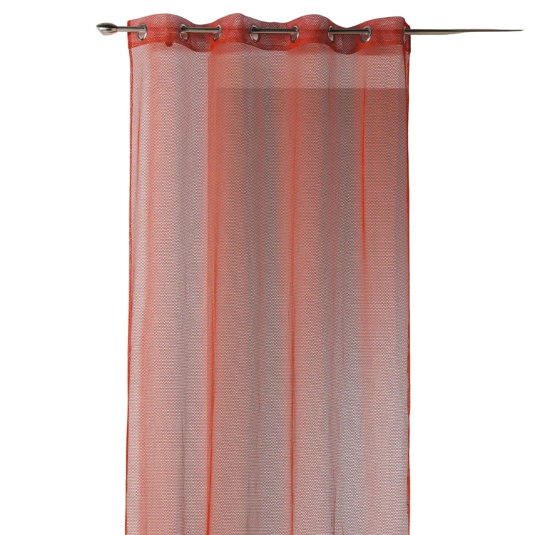 Voilage uni en maille filet