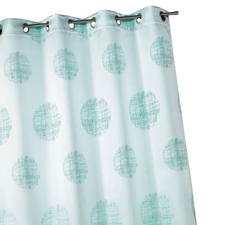 Rideau jacquard imprimé rond chiné