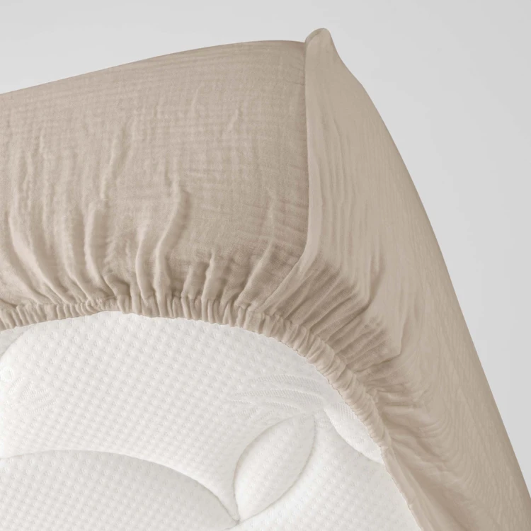 Drap Housse en gaze de coton
