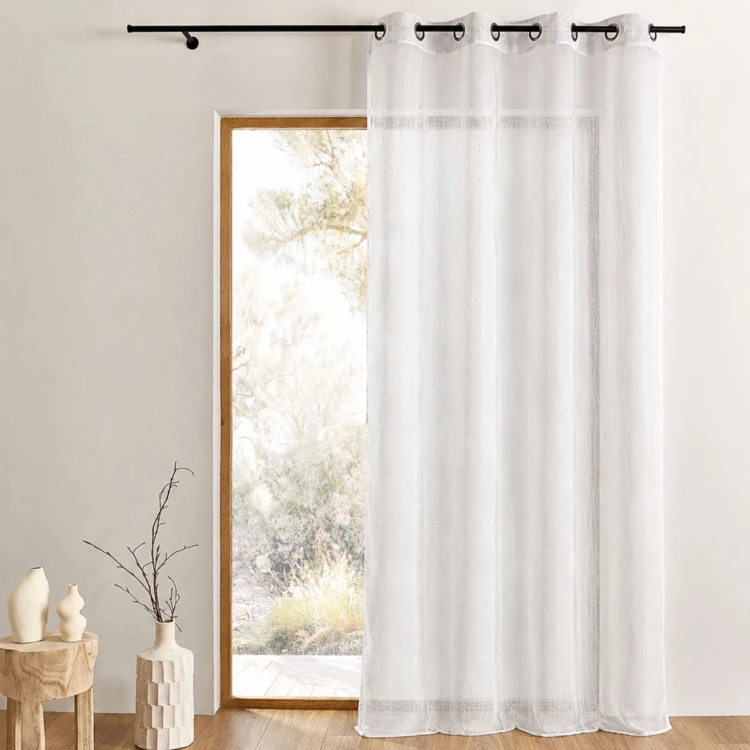 Voilage Organza fantaisie goutte métallique
