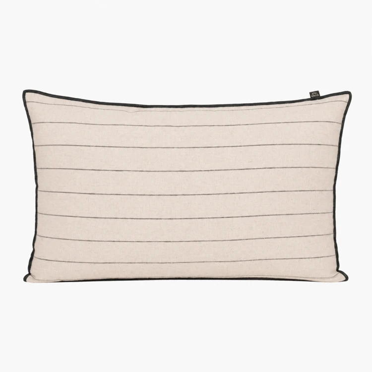 Housse de coussin rayé en lin CALVI HAOMY