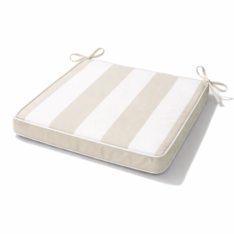Galette de chaise imperméable déhoussable à rayures ARCACHON