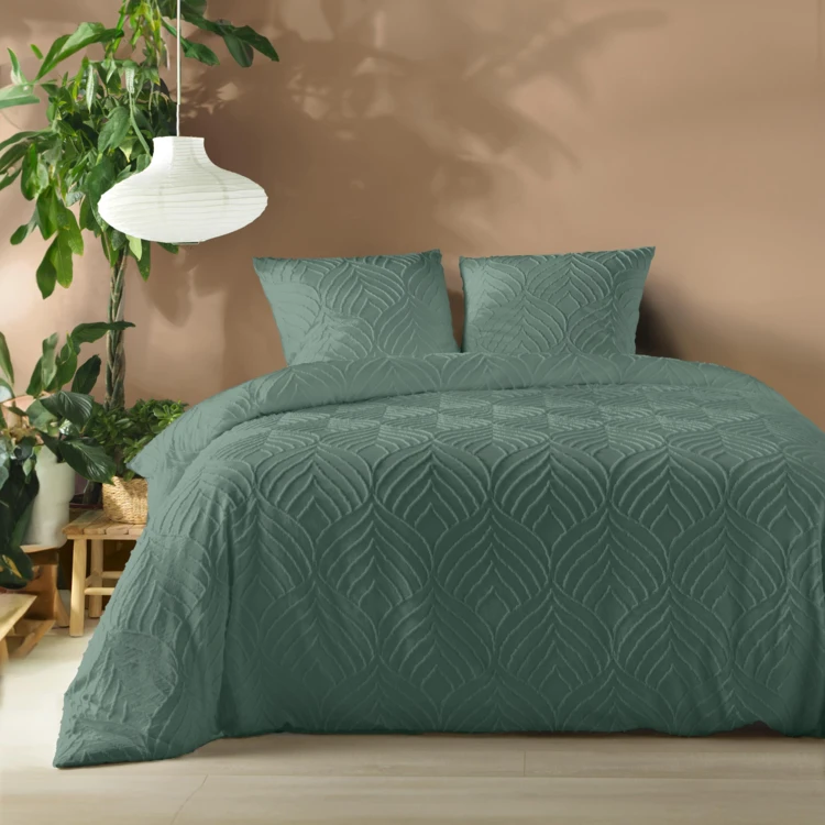 Parure de lit 3 pièces tufté