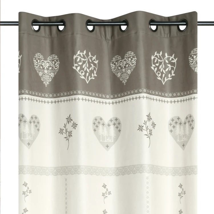Rideau montagnard déco chalet