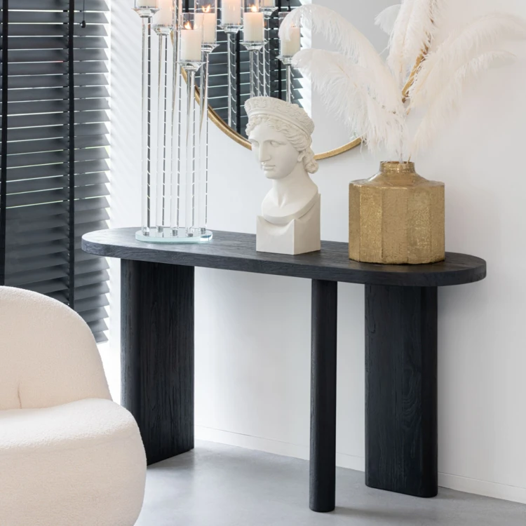 Meuble console en bois de teck