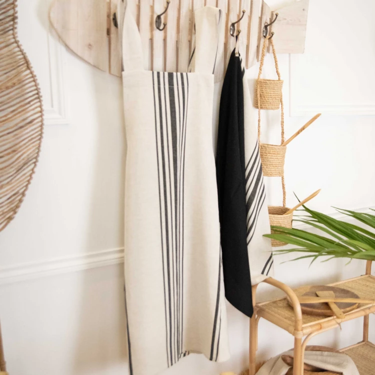 Torchon de cuisine polylin à rayures