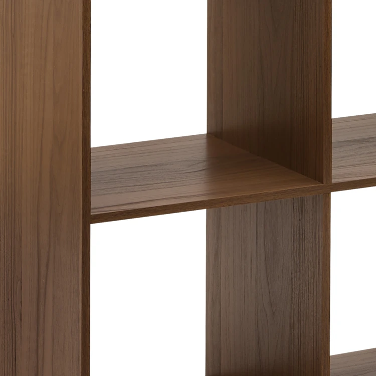 Etagère 4 cases en panneau de particules effet bois