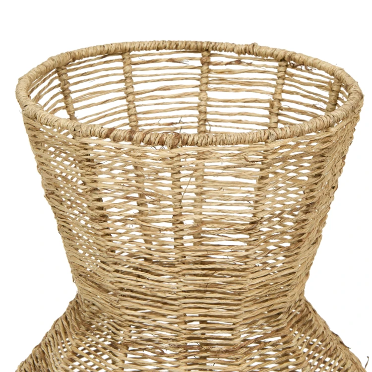 Lampadaire en jute et acier design