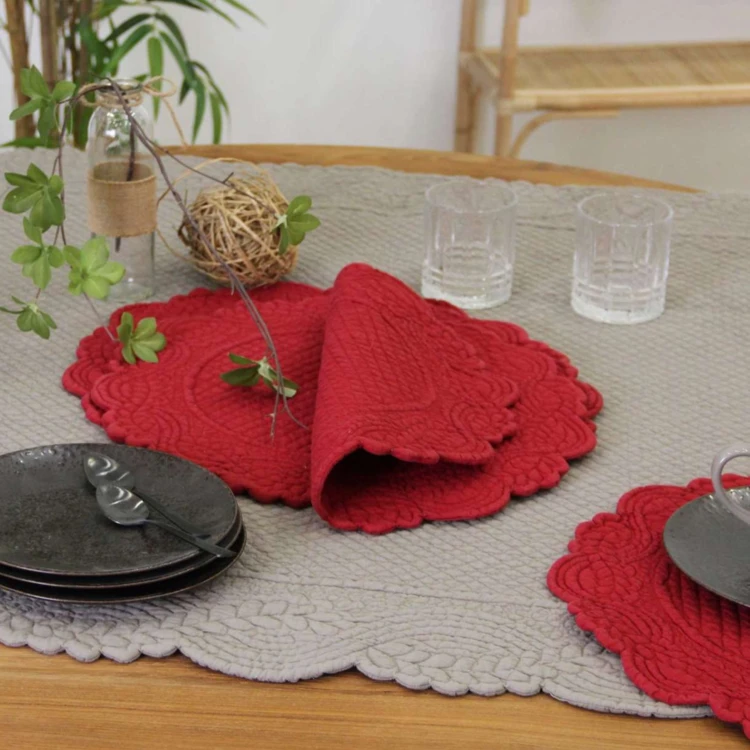 Set de table rond lavable
